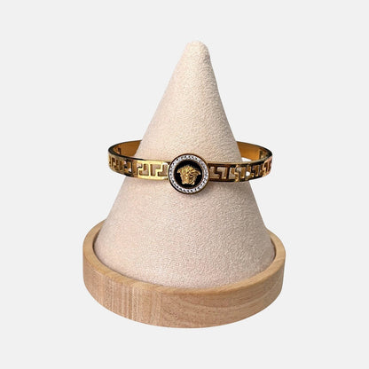 Gold Titanium Steel Bangle