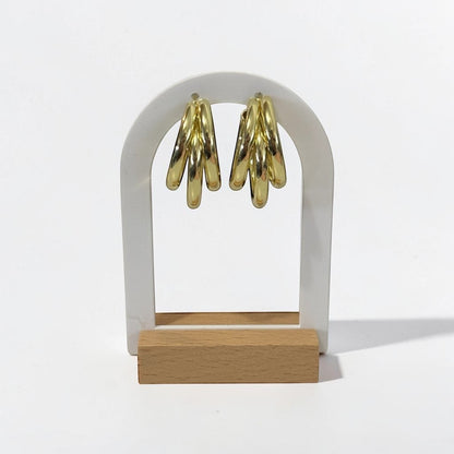 Chunky Lightweight Hoop Earrings