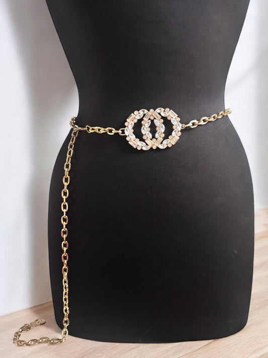 Gold Elegant Adjustable Chain Belt