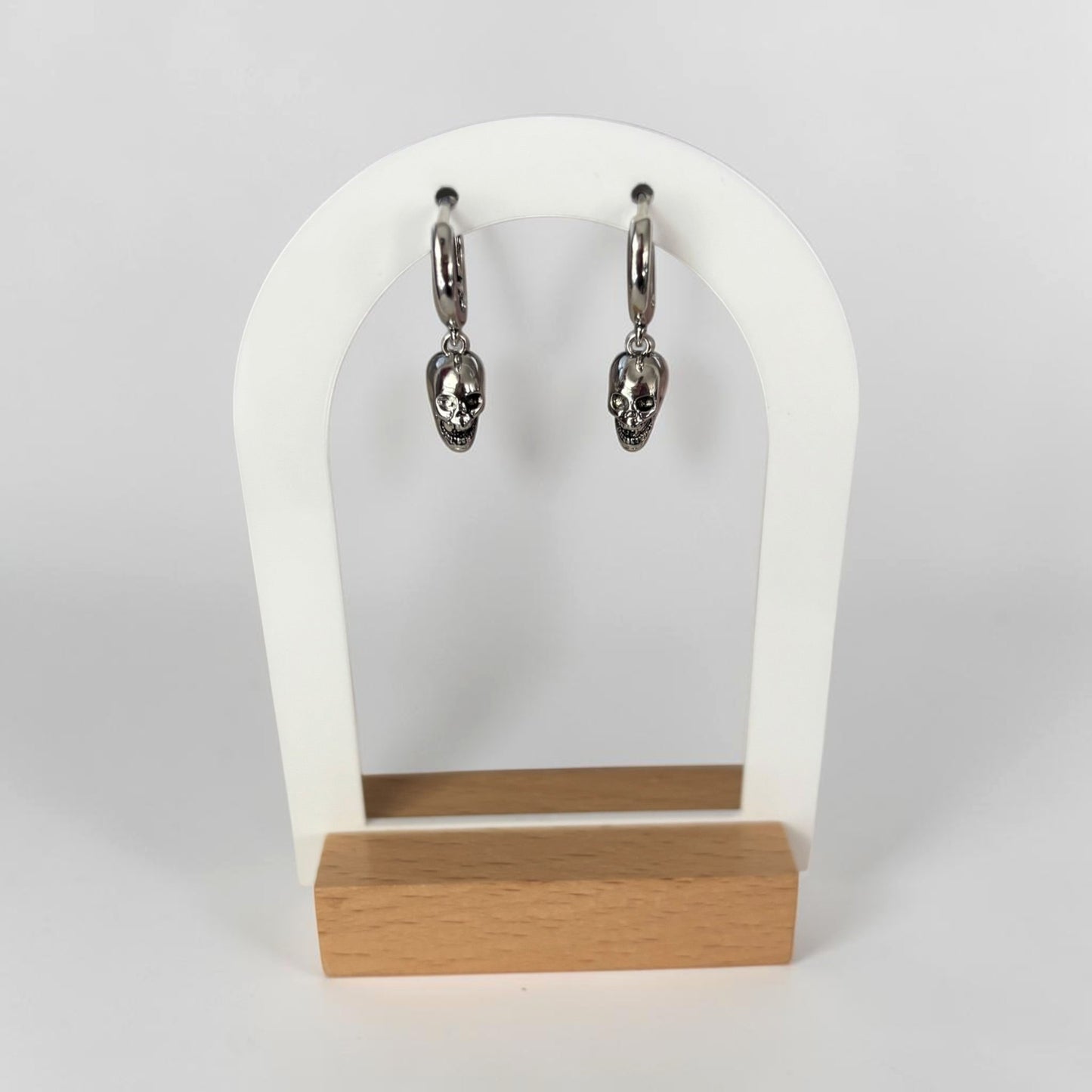 Small Skull Hoop Earring
