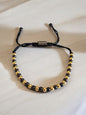 Unisex Adjustable 4MM Copper Beaded Bracelet