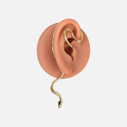 Snake Metal Gold 1 Piece Ear Clip