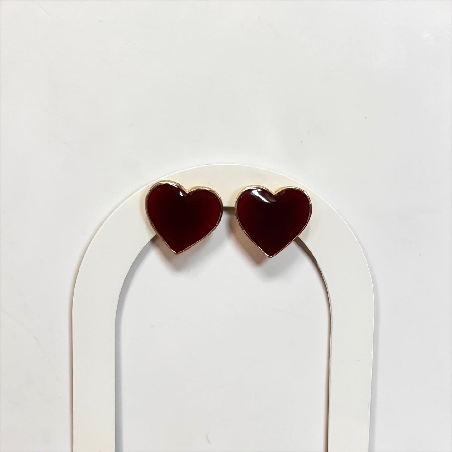 Wine Red Small Stud Earring
