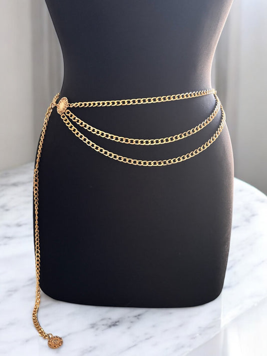 Multi-layer Metal Link Chain Belt