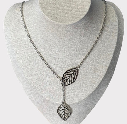 Maple Leaf Tree Y Shape Necklace