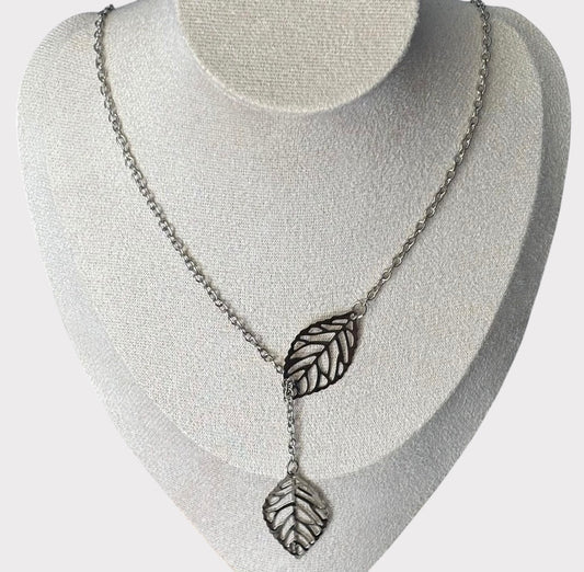 Maple Leaf Tree Y Shape Necklace