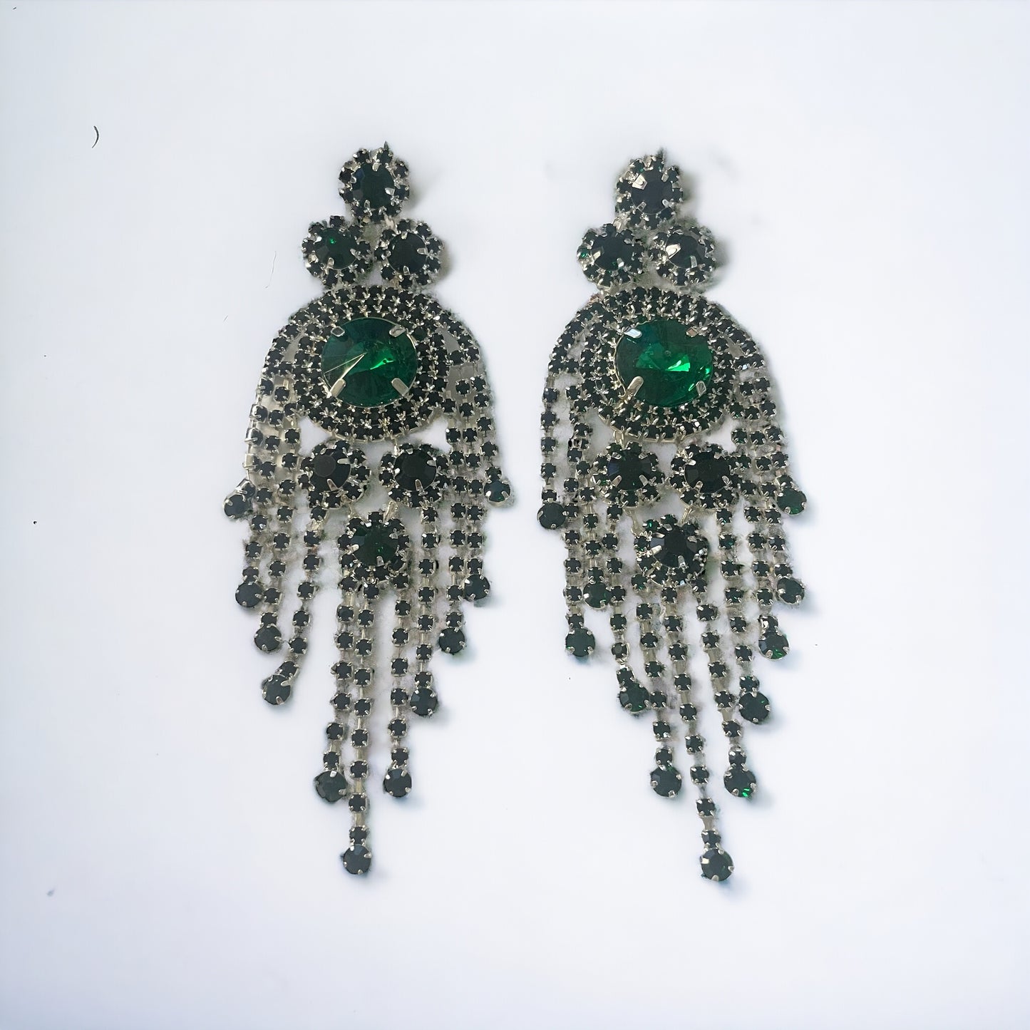 Big Crystal Tassel Elegant Earring