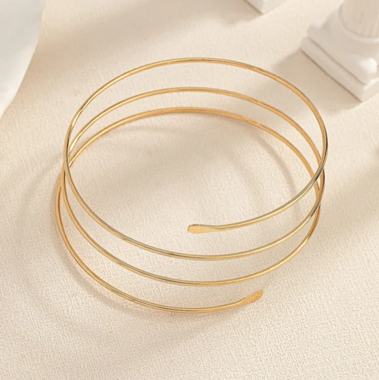 Simple Gold Arm Bracelet