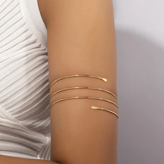 Simple Gold Arm Bracelet