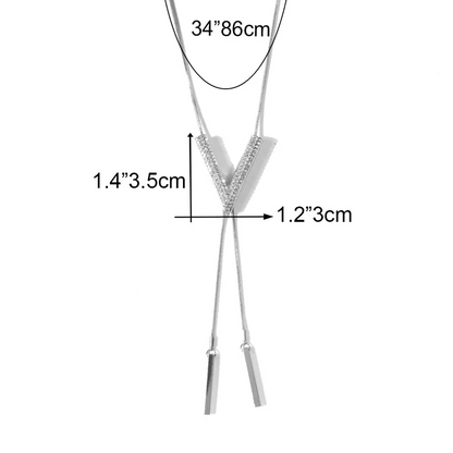 Adjustable V Shape Long Necklace