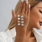 Asymmetrical Hand Bracelet