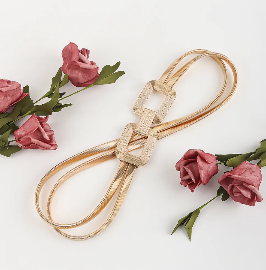 Elegant Geometric Chain Belt