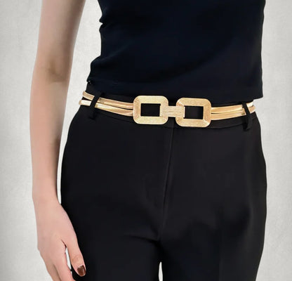 Elegant Geometric Chain Belt