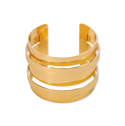 Solid Wide Women Cuff Bracelet