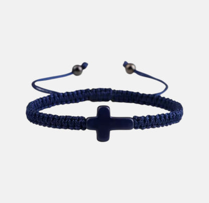 Braided Cross Adjustable Bracelet