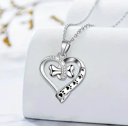 Bone Heart Dog Paw Set