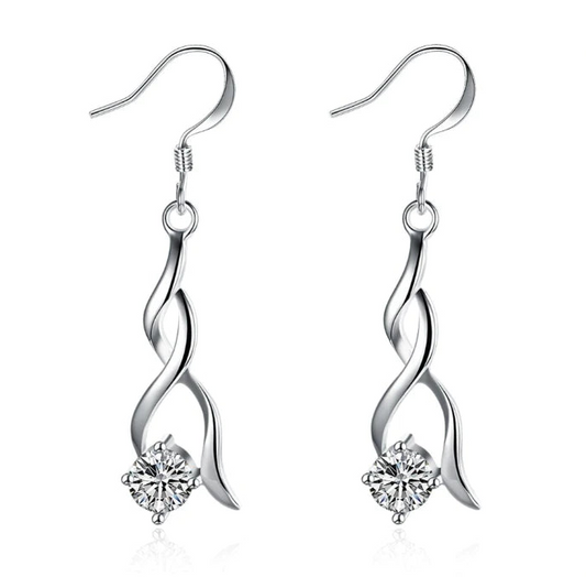 Elegant Crystal Drop Earrings