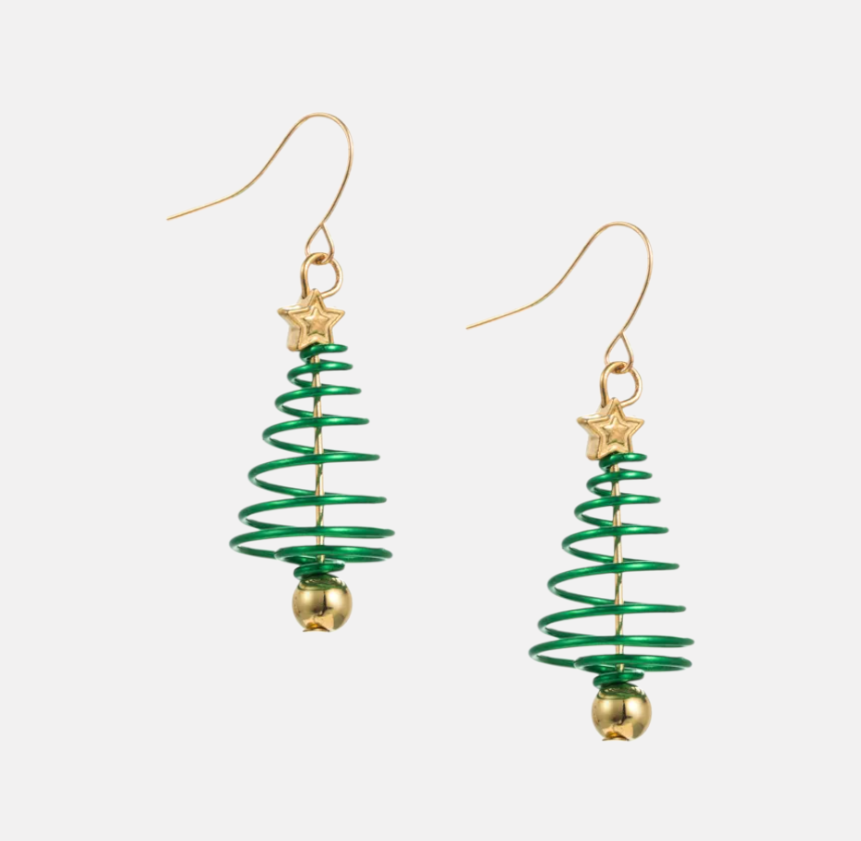 Christmas Tree Drop Earring