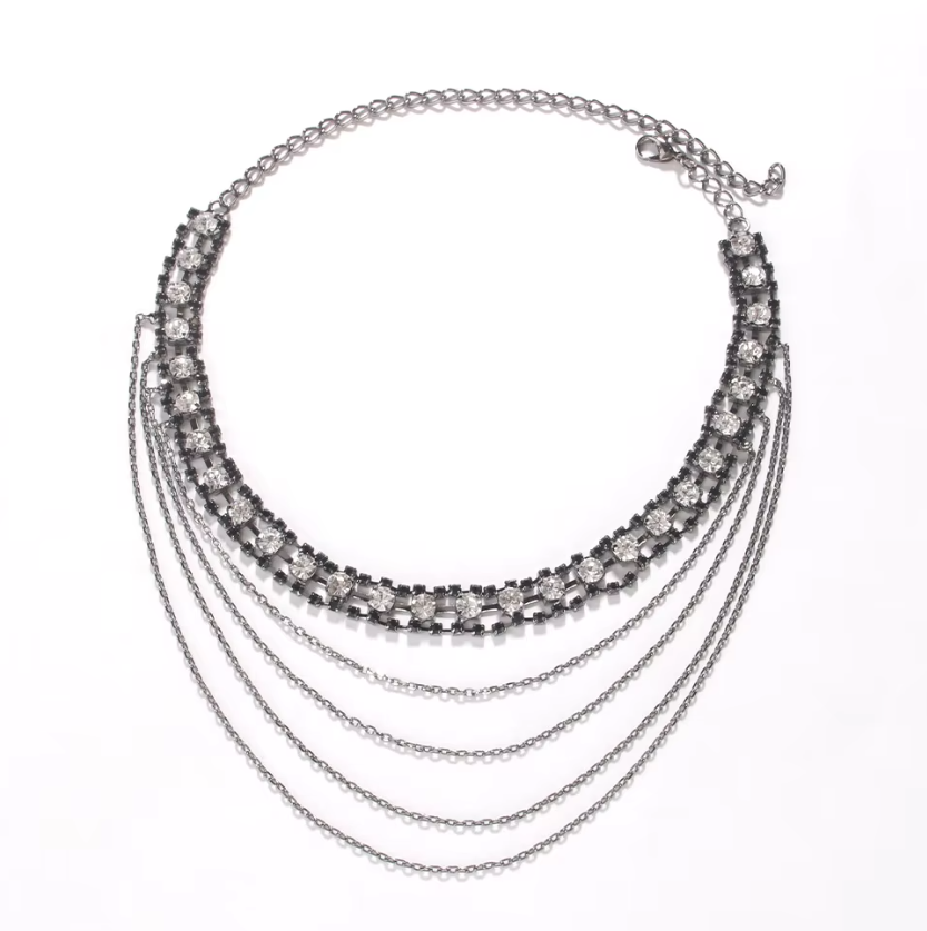 Black Layered Shoulder Luxury Strap