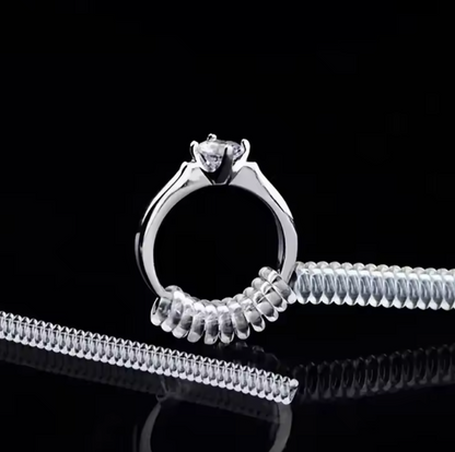 2-Piece Clear Spiral Ring Size Adjuster – 3mm