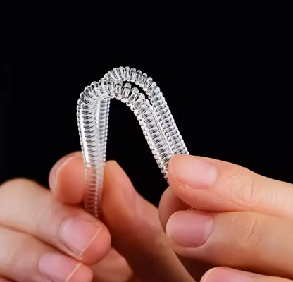 2-Piece Clear Spiral Ring Size Adjuster – 3mm