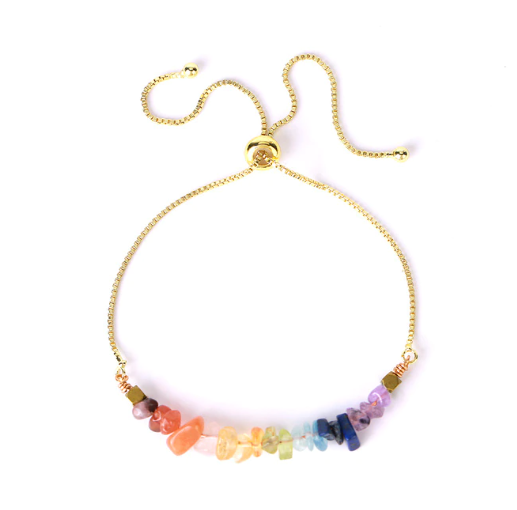 Natural Chip Healing Stone Crystal Bracelet