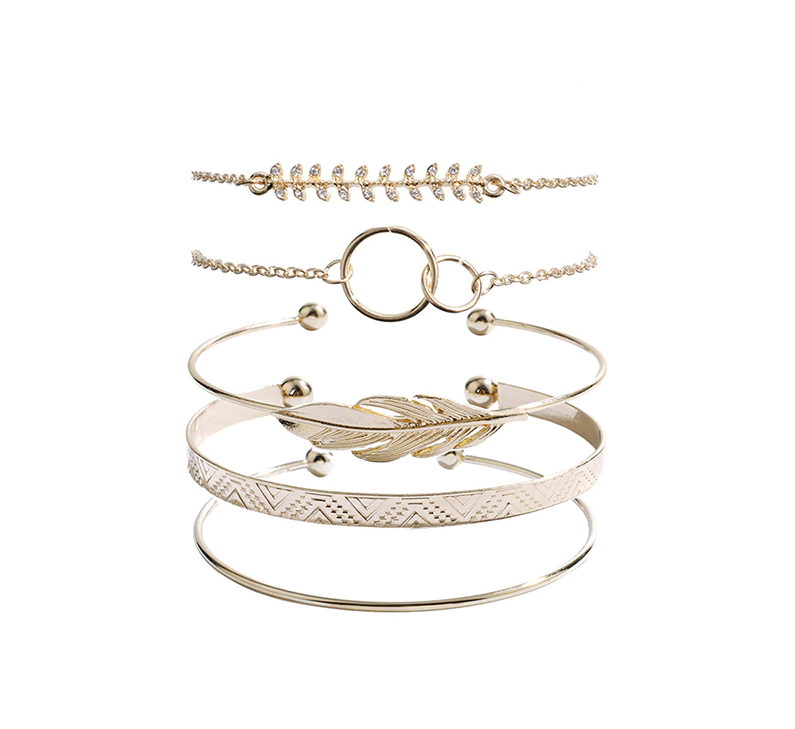 Conjunto de 5 pulseras bohemias