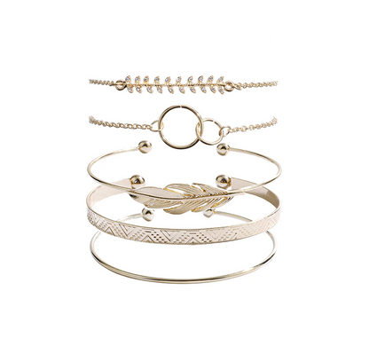 Conjunto de 5 pulseras bohemias