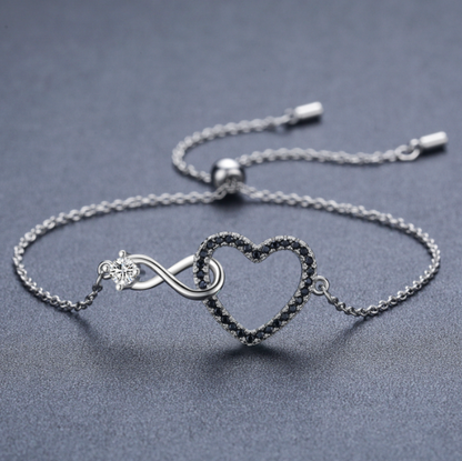 Heart Silver Charm Bracelet