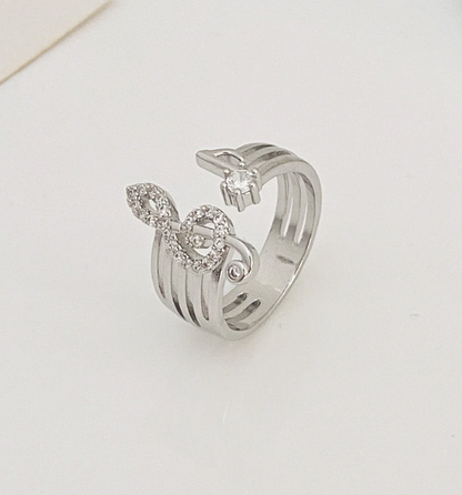 Music Note Adjustable Open Ring