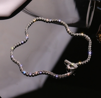 Elegante gargantilla de diamantes de imitación