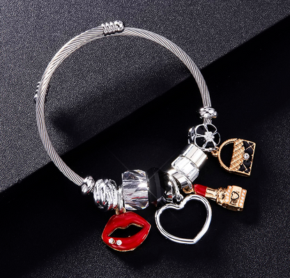 Charm Silver Girly Bracelet