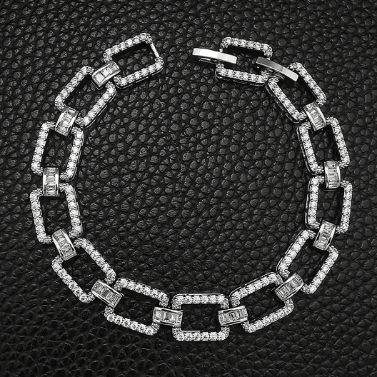 Luxury Rectangle Silver Bracelet