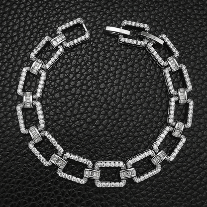 Luxury Rectangle Silver Bracelet