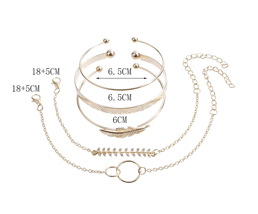 Conjunto de 5 pulseras bohemias