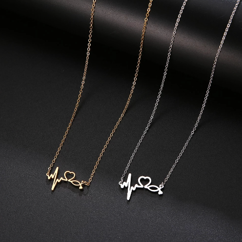 Collar con latido del corazón y estetoscopio