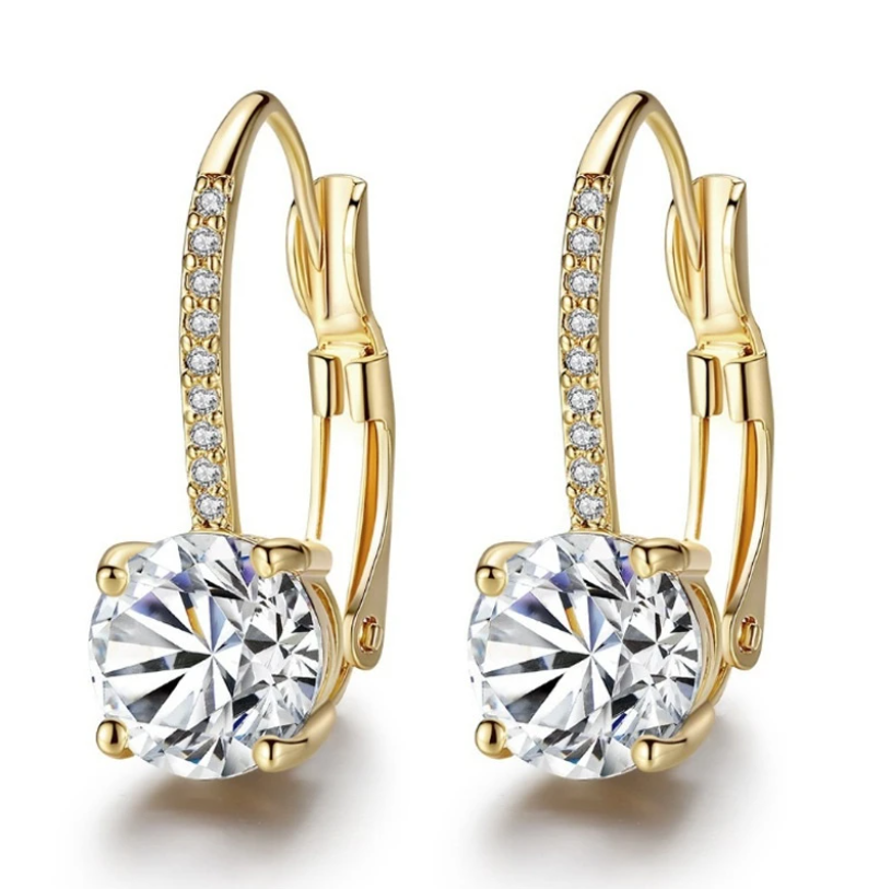 Gold Dangle Drop Earrings