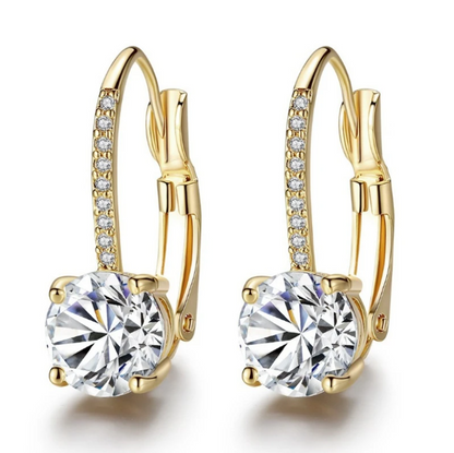Gold Dangle Drop Earrings