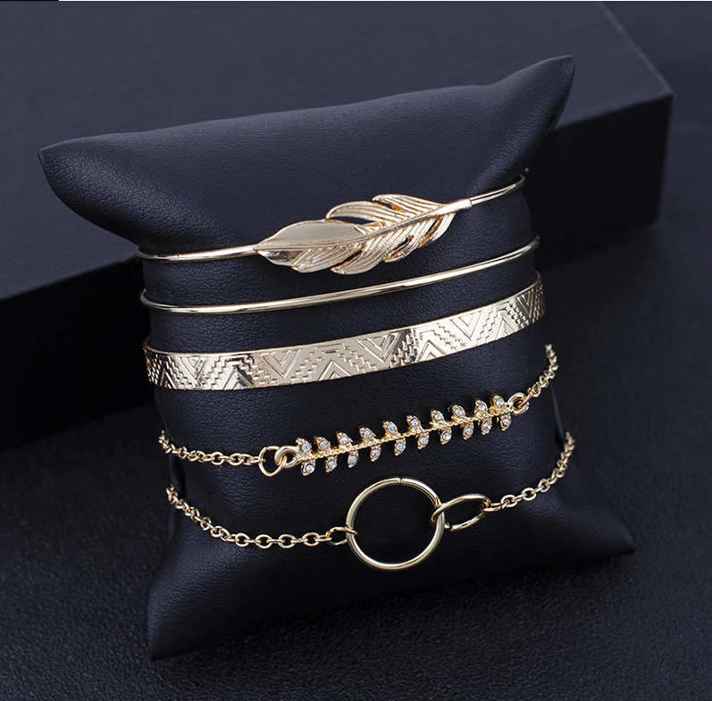 Conjunto de 5 pulseras bohemias