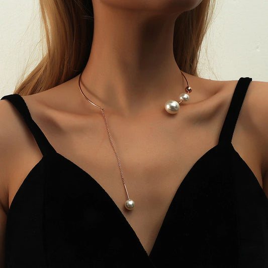Round Unique Pearl Choker
