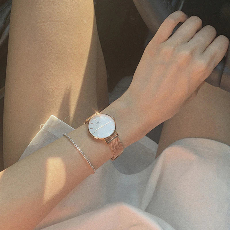 Elegante pulsera de plata de ley con cristales