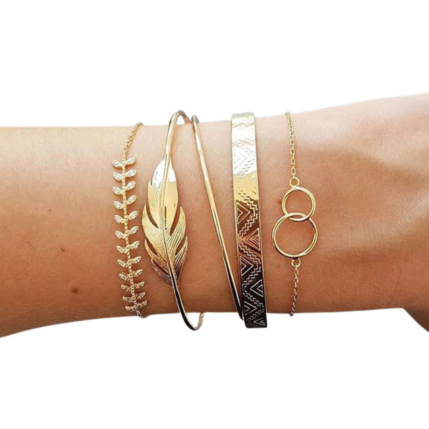 Conjunto de 5 pulseras bohemias