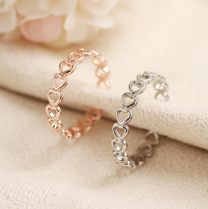Heart Shape Adjustable Open Ring