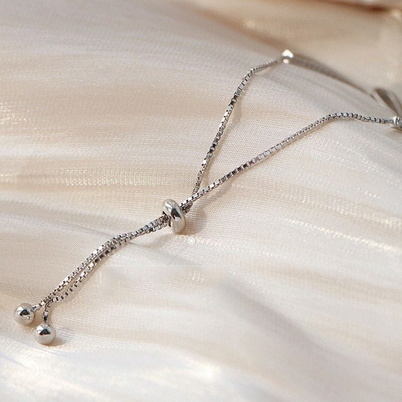 Silver Women Bowknot Bracelet