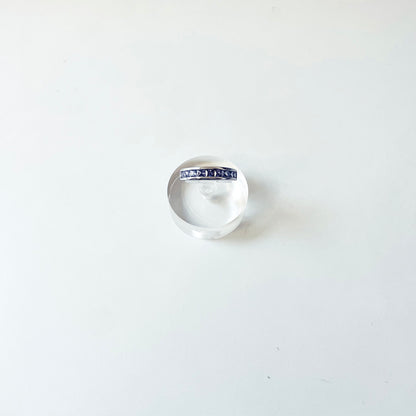 Anillo morado de plata esterlina de lujo