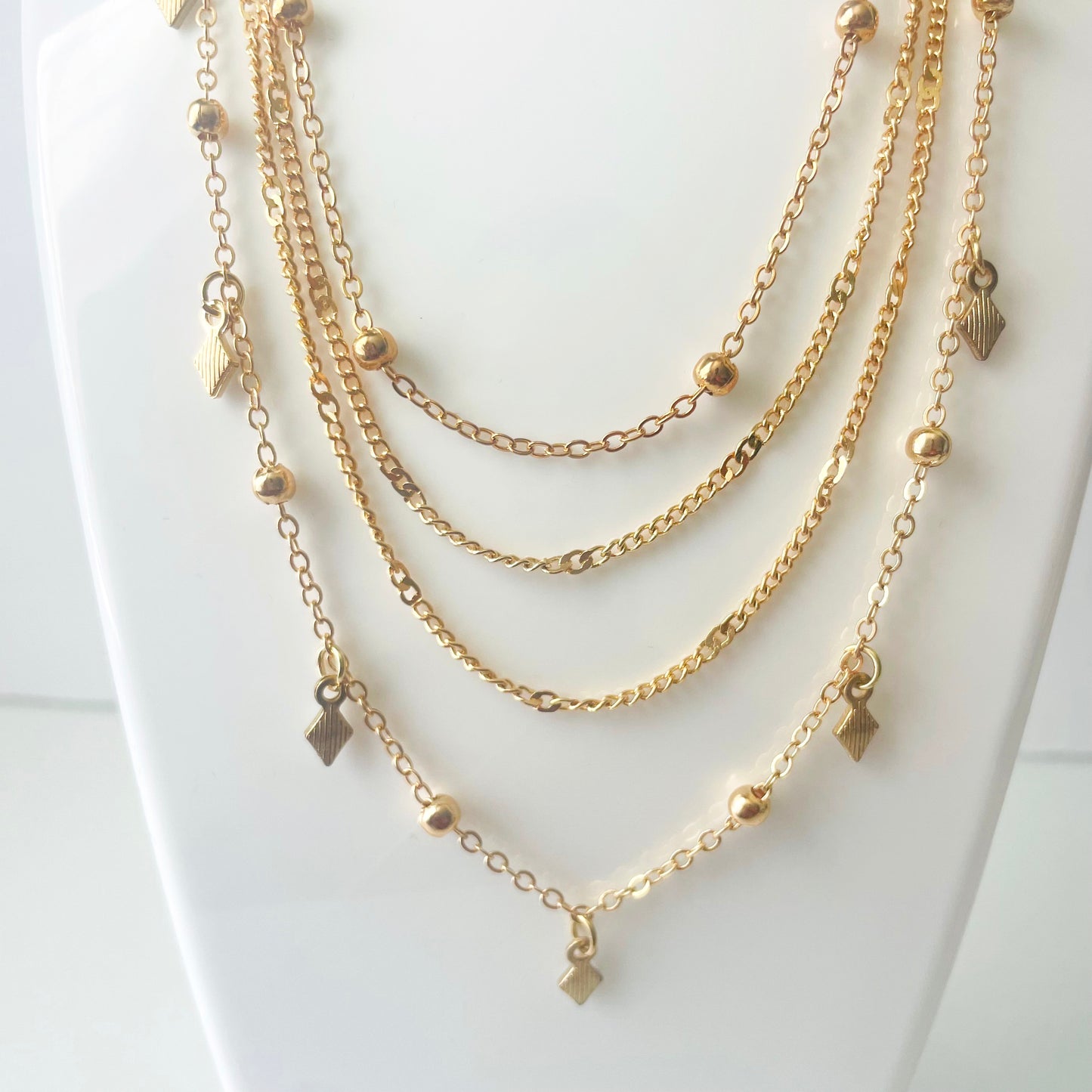 Multilayers Gold Vintage Necklace