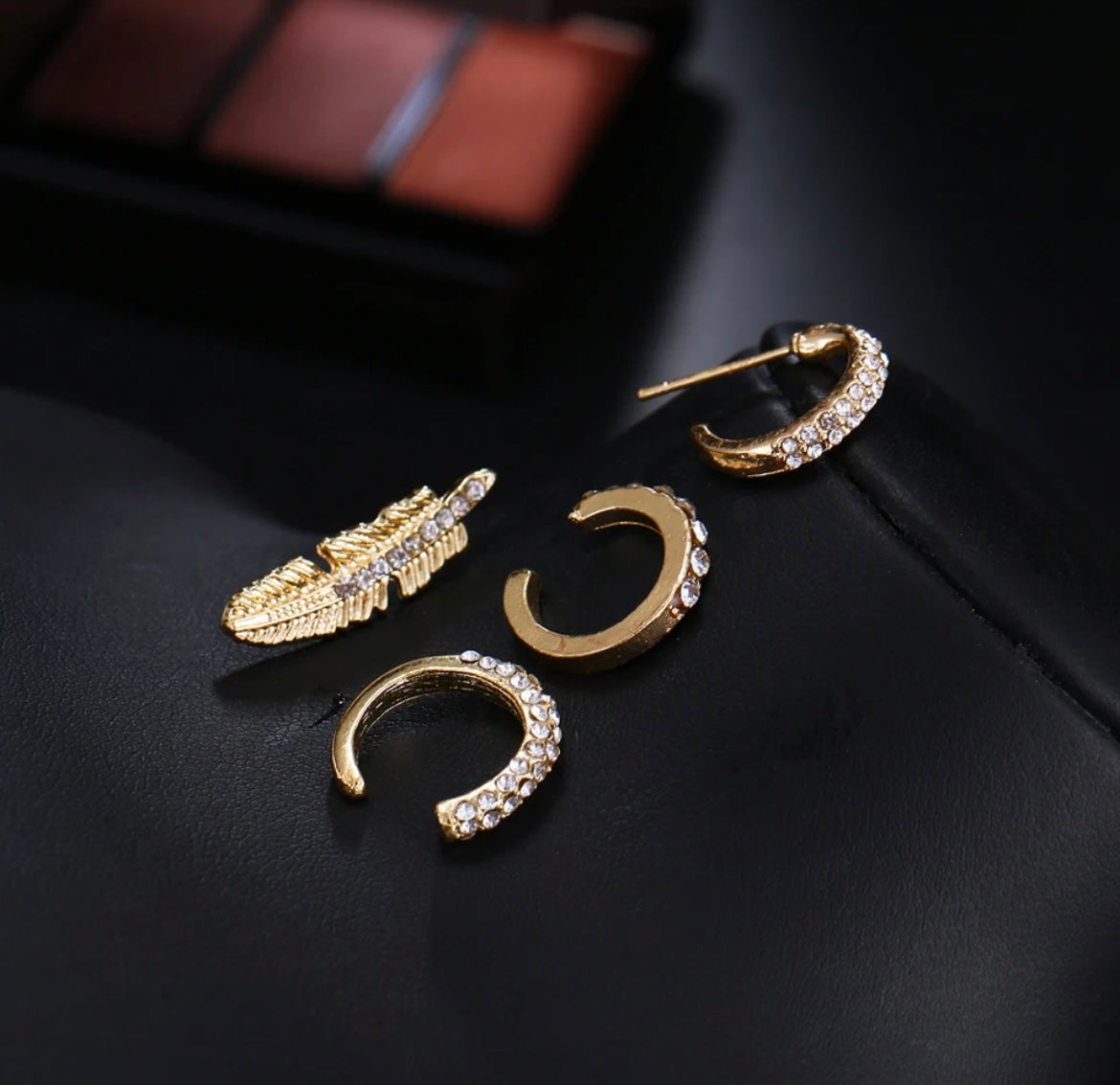 Boho Style 4 Piece Earring Set