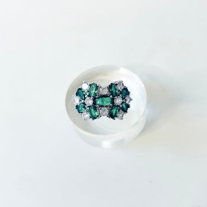 Elegant Floral Luxurious Sterling Silver Ring