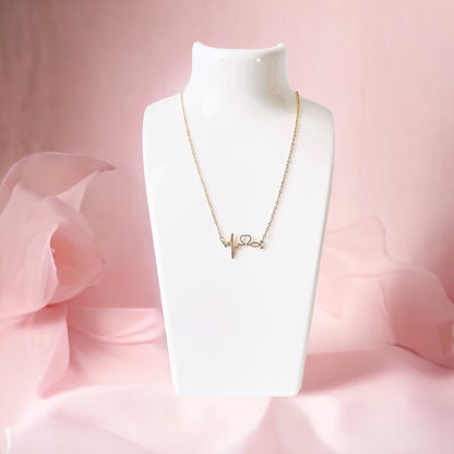 Collar con latido del corazón y estetoscopio