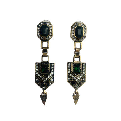 Luxury Emerald Green Drop Earrings